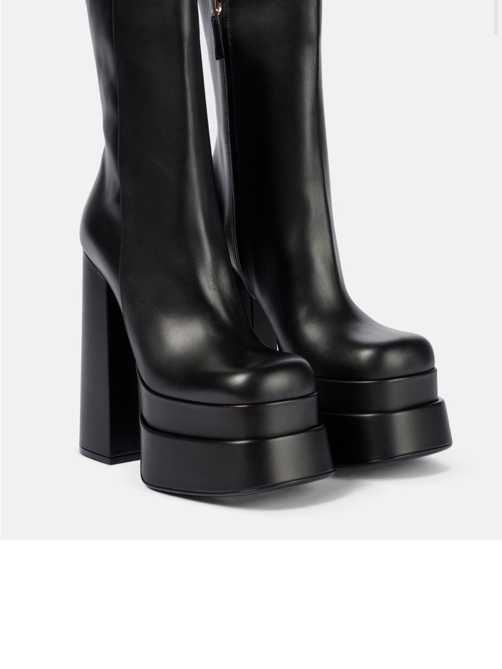 Versace
Intrico leather platform ankle boots - pls read the description carefull